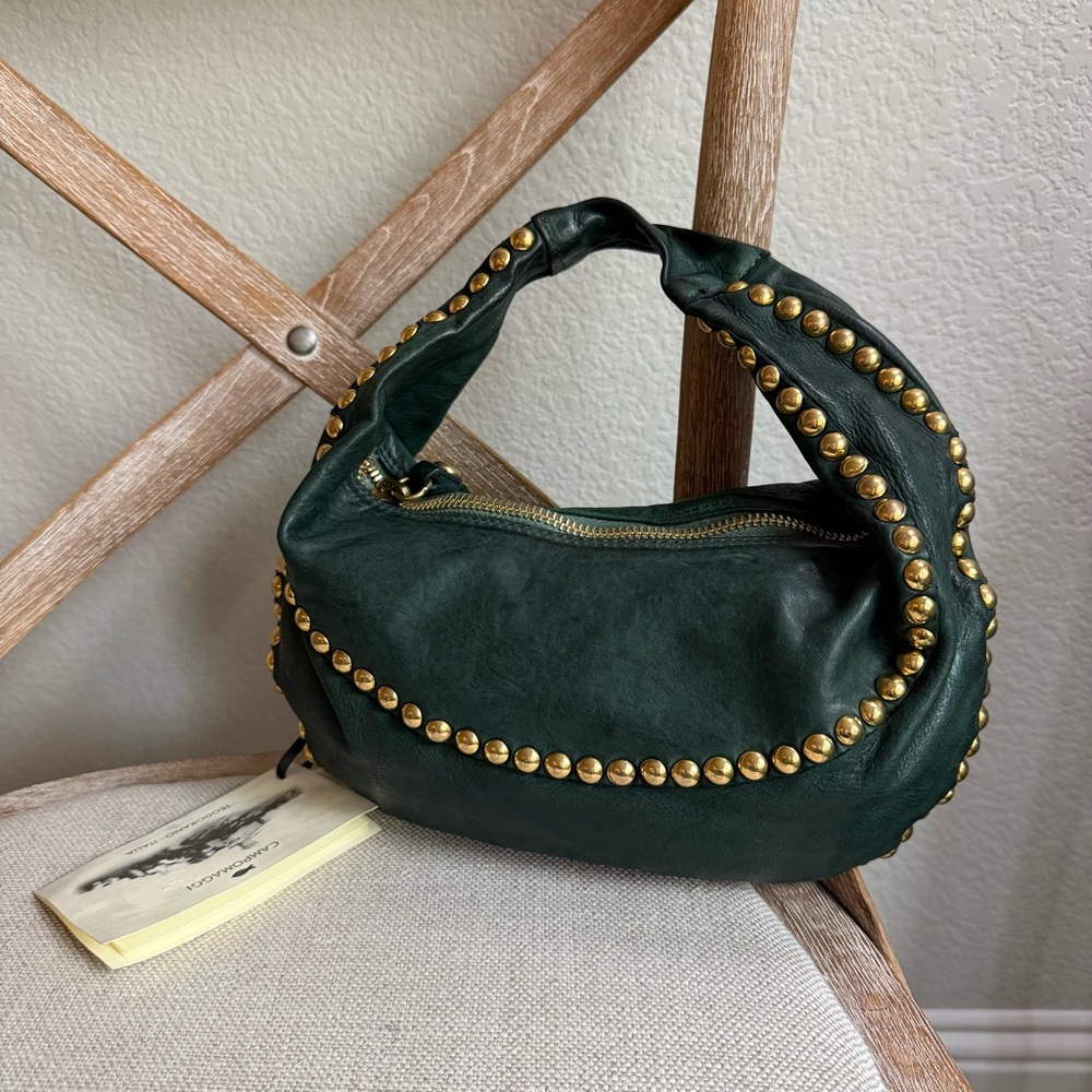 Campomaggi Marisa Studded Shoulder Bag - Picture 2 of 9